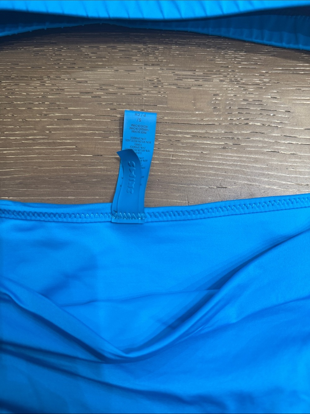 SKIMS Blue Scoop Neck High Waisted Bikini Set Size Small - Picture 3 of 5